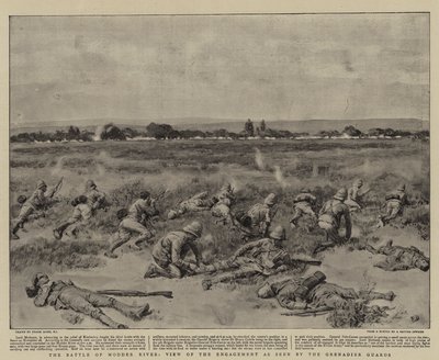 The Battle of Modder River, View of the Engagement as Seen by the Grenadier Guards by Frank Dadd